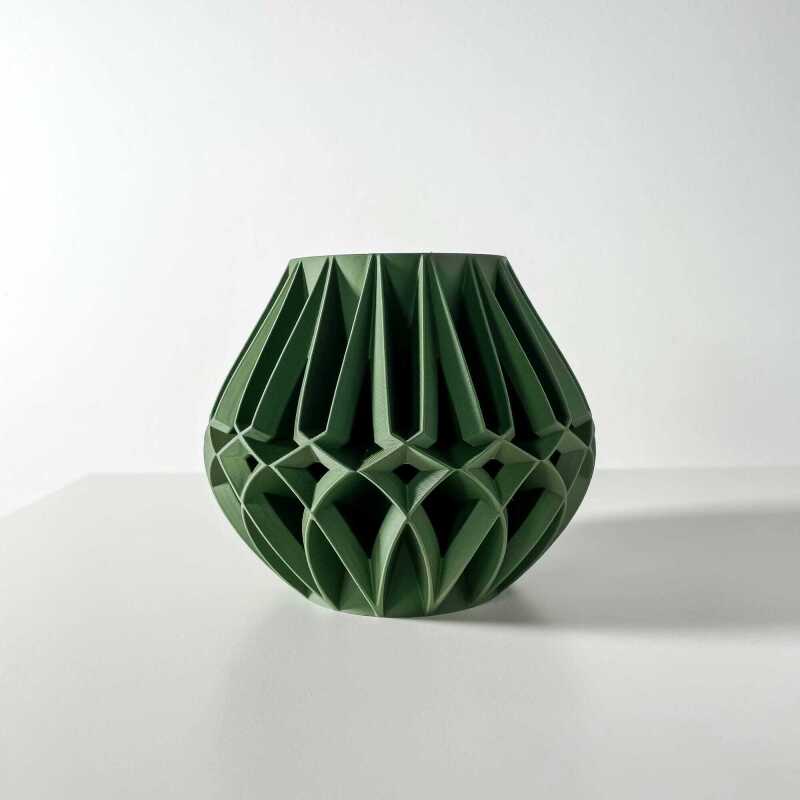 The Janio Pen Holder | Desk Organizer and Pencil Cup Holder - Matte Dark Green
