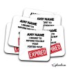 50th Birthday Coaster - Personalised  Coaster 50th Birthday Gift For Him For Her Personalised Gift - Forties have Expired Birthday Coaster - Single Coaster