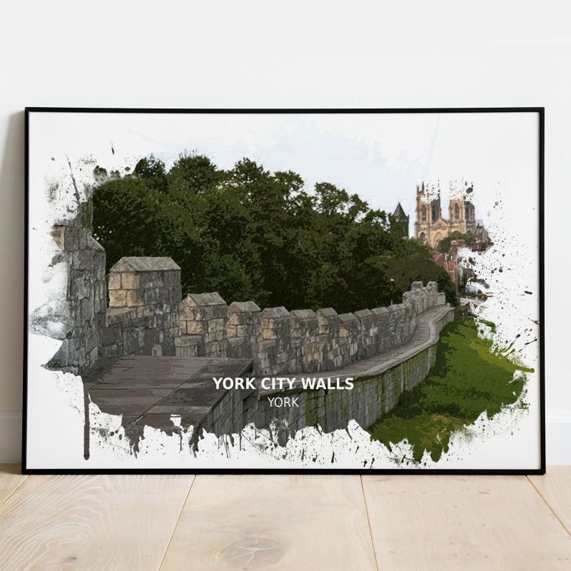 York City Walls - York - Print - A4 - Standard - Print Only