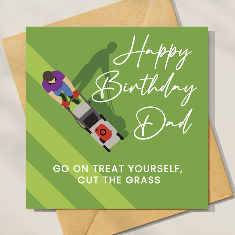 Dad Birthday Day Card, Funny Gardening  Dad Card