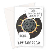 Eclipse Dad Joke Father's Day Card