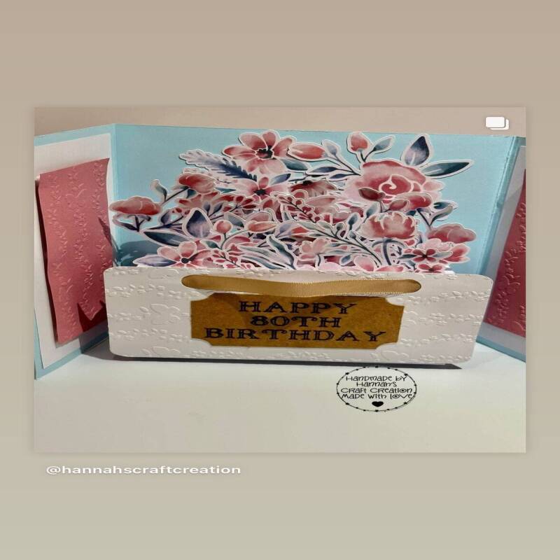 Basket of flowers Pop Up Card