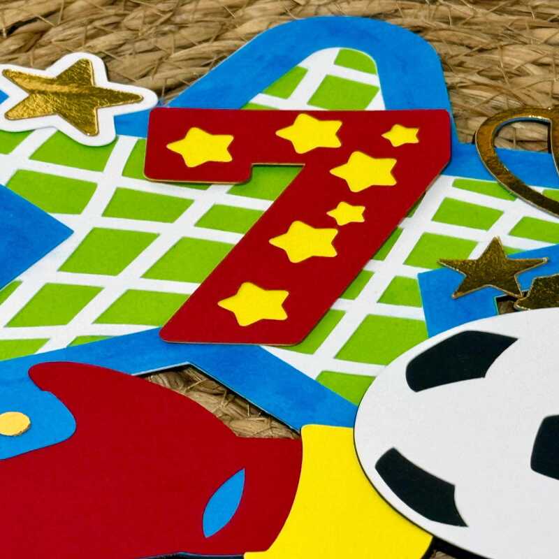 Handmade Personalised Football Cake Topper