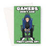 Funny Video Gamer Birthday Card - Level Up - A5 Portrait - 1 Card