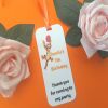 6 Personalised Tigger Favour Tags,Tigger Party Bag Tags,ANY AGE tags - Orange