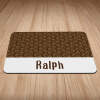 Personalised Brown Paw Print Puppy/Dog Bowl Mat