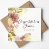Floral Congratulations On Your New Job Personalised Card