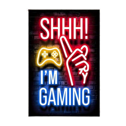 SHHH! I'm Gaming Canvas Poster