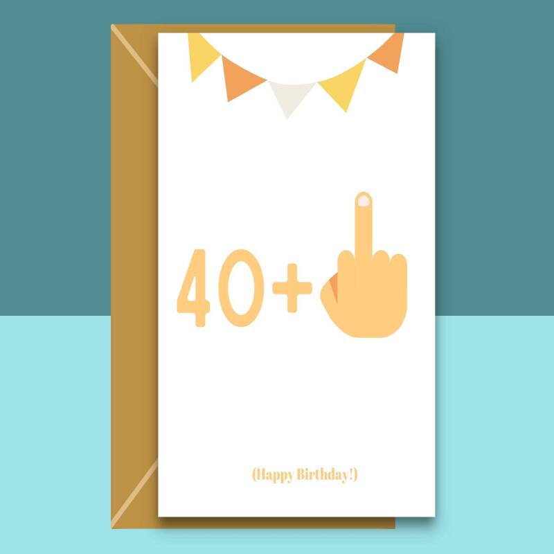 Funny 41st Birthday Card - For Him or For Her - Birthday card for 41 year old - Can be personalised - Ideal for friend, sibling or colleague - Blank inside