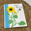 Cheerful Sunflower Greeting: 3D Pop Up Card Handmade with Love