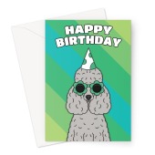 Poodle Dog Birthday Card