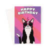 Black And White Card Birthday Card - A5 Portrait - 1 Card