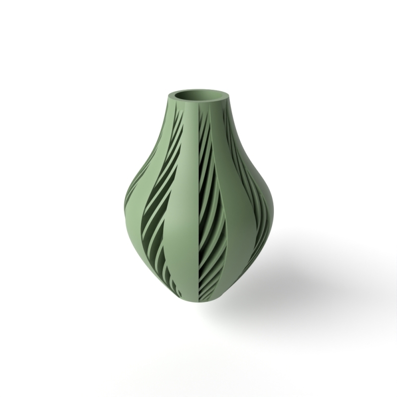 The Yorio Vase, Modern and Unique Home Decor for Dried and Preserved Flower Arrangement - Black - Large