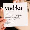 Dictionary definition of vodka alcohol themed birthday card for male, female, friend, mate, colleague, coworker (Size A6/A5/A4/Square 6x6") - A6: Single card