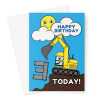 Happy Birthday Card - Children's Digger Age 3 - A5 Greetings Card - A5 Portrait - 1 Card