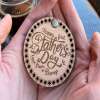 Fathers day from the bump, baby ultrasound fridge magnet, First fathers day gift, 1st fathers day, fathers day gift from wife,love from bump