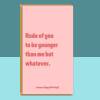Funny personalised birthday card for friend, sister, bestie, cousin, colleague or anyone else rudely younger than you on their birthday - Blank inside - Regular