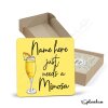 MIMOSA Coaster Cocktail Personalised Coaster, Personalised, Fathers Day gift, Secret Santa, Birthday Gift, Home Bar. Cocktails Mimosa - Single Coaster