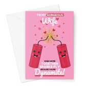 Dynamite Wife Valentine's Day Card