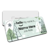 Hello My Name is Name Badge Christmas Personalised Premium Durable Name Badge #hello mynameis Name Badge, Nurse Bages, Christmas Name Badges