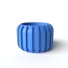 The Panu Planter Pot with Drainage: Tray & Stand Included for Plants - Matte Dark Green - 3"