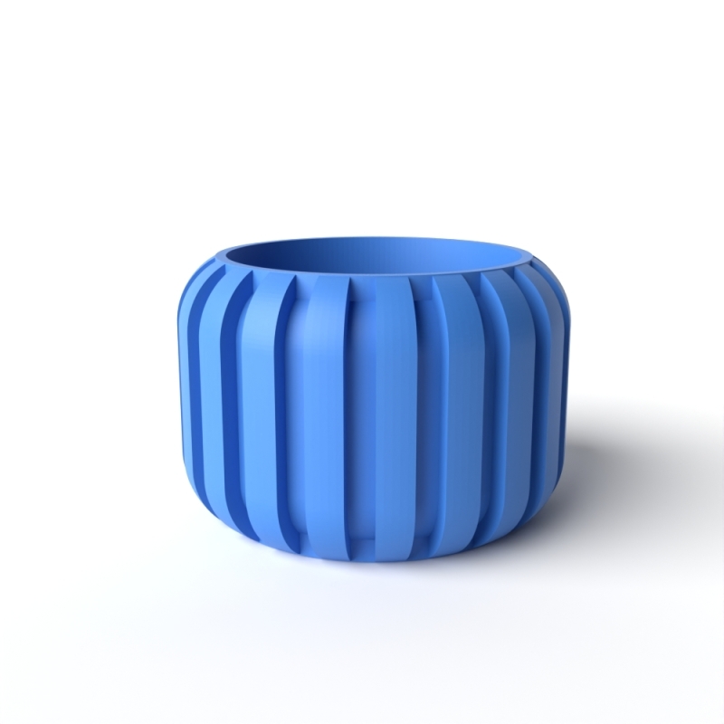 The Panu Planter Pot with Drainage: Tray & Stand Included for Plants - Matte Dark Green - 3"