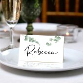 Personalised Eucalyptus Place Name Cards - Seating cards