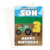 Son 3rd Birthday Card - Farm Tractor - A5 Portrait - 1 Card