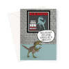 Funny Dinosaur Birthday Card - Celebrity Body Image Joke - A5 Portrait - 1 Card