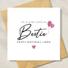 Bestie Birthday Card, Happy Birthday Bestie Card, Birthday Card For Bestie, Best Friend Birthday Card, Personalised Best Friend Birthday - A6 - 4.1" x 5.8"