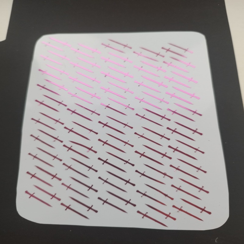 100 Chrome Vinyl Sword stickers - 1 - Gold
