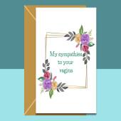 Funny Baby shower Card - Sympathies to your vagina - For mums to be - New mum card - New baby Card - Personalised if needed