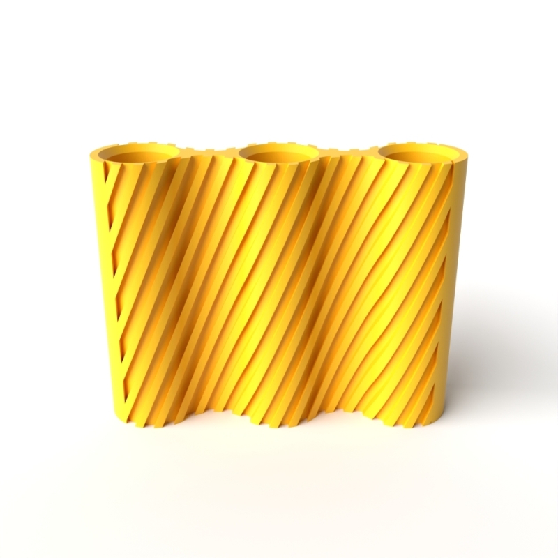 The Bora Triple Vase - Black