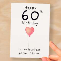 60th Birthday Card for Her Birthday Card Wife 60th Birthday Card For Sister Birthday Card 60 th Birthday Card For Friend - Small (4x6) / Blank Message