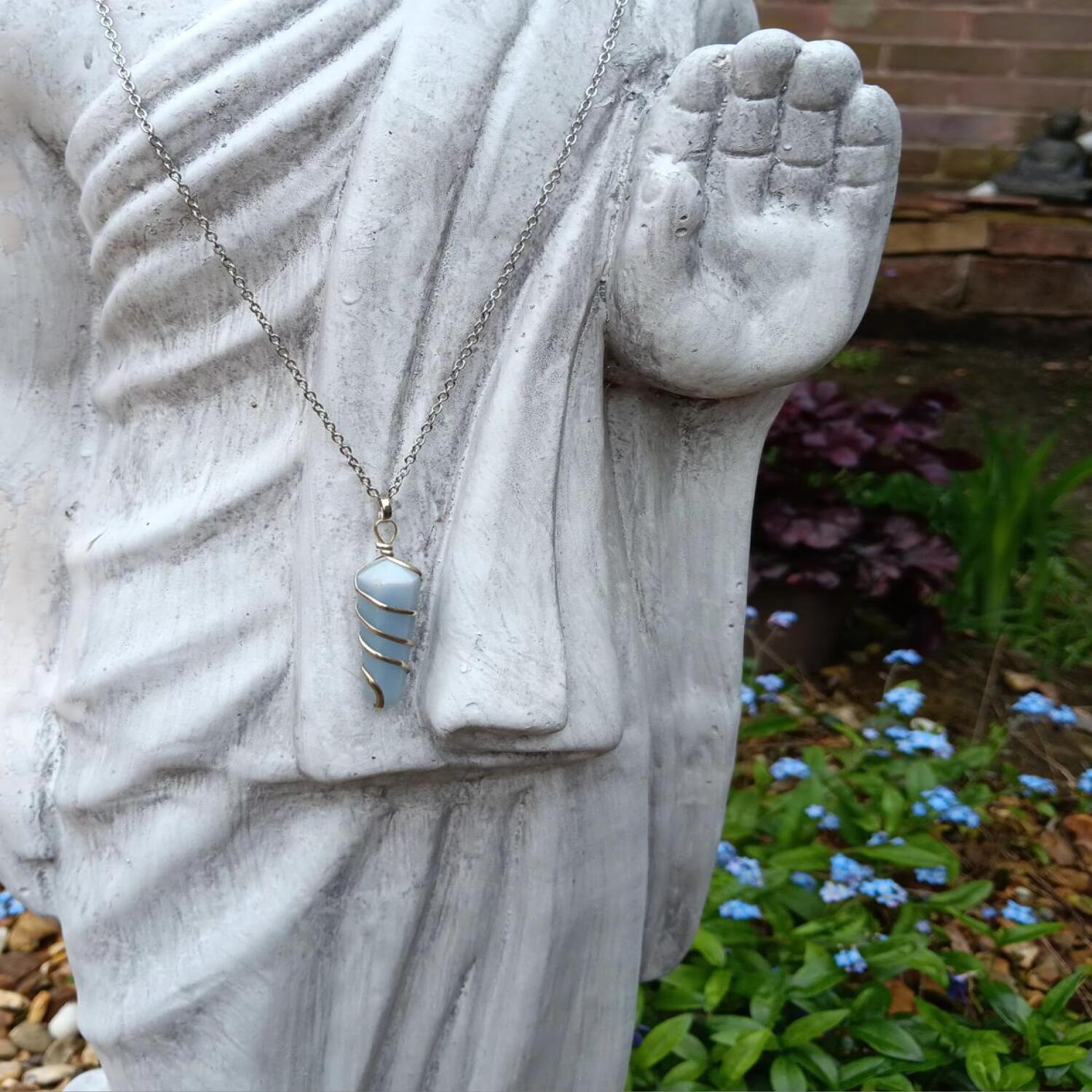 Angelite Necklace - Peace