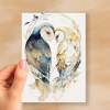 Anniversary Card For Husband Card for Anniversary Card For Wife Owl Anniversary Card For Couple Engagement Card For Couple Wedding Card - Small (4x6) / Blank Message