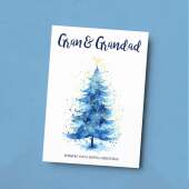 Christmas Card For Gran and Grandad Card For Granparents Xmas Card For Gran & Grandad Christmas Card for Loved Ones Christmas Tree Card