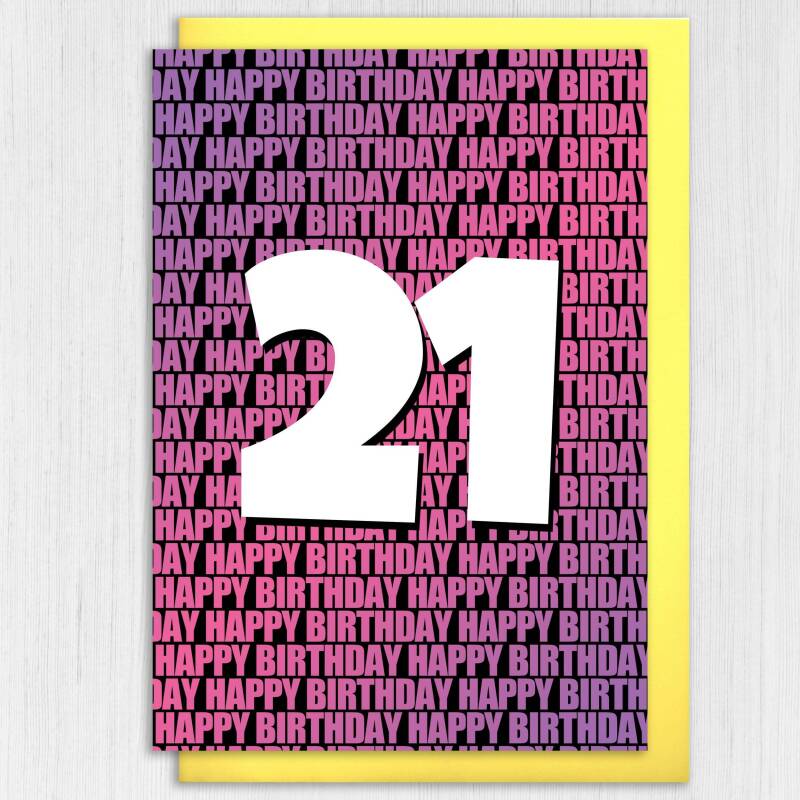 Any age, 16th, 18th, 21st, 30th, 40th, 50th, 60th, 70th happy birthday card in blue or pink (Size A6/A5/A4/Square 6x6") - A6: Single card - Blue