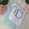 Personalised Flopsy Christening Card,Peter Rabbit Christening Card - Flopsy bunny - 6" x 6"