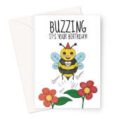 Cute Bumble Bee Birthday Card