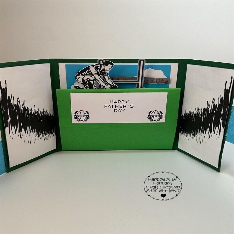 Handmade Rugby Pop Up Card - Father’s Day