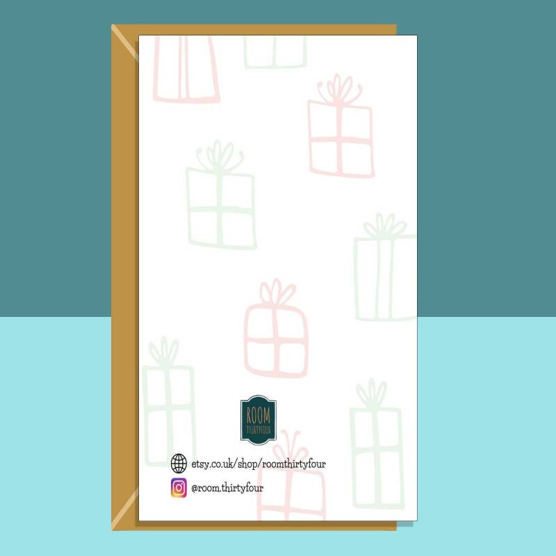 Funny Christmas Card - From Second Born - To Mum & Dad - Personalised - Parents at Xmas - 2nd Born Son or Daughter - Second child - Blank inside