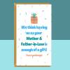 Funny Son-in-law or Daughter-in-law Birthday Card - Ideal cheeky card for your son in law or daughter in law - Can be personalised - Blank inside