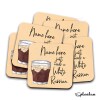 Coaster - WHITE RUSSIAN Cocktail Personalised Coaster, Personalised, Fathers Day gift, Secret Santa, Birthday Gift, Home Bar. Cocktails - Single Coaster