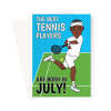 Male Tennis Player Birthday Card Born In July - A5 Portrait - 1 Card