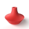The Kitan Short Vase, Modern and Unique Home Decor for Dried and Preserved Flower Arrangement - Black