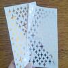 4 Point Star Stickers, Holographic, Silver or Gold - Gold