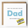 Fathers Day Card | Reduced Sticker Funny Father's Day Card