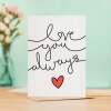 Valentine's Day Card for Her Valentine's Day Card for Wife Valentine's Day Card For Husband Boyfriend or Girlfriend Love You Always - Portrait (5x7) / Blank Inside