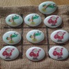 Children's Tic Tac Toe Noughts and Crosses Pebble Game - Santa and Reindeer